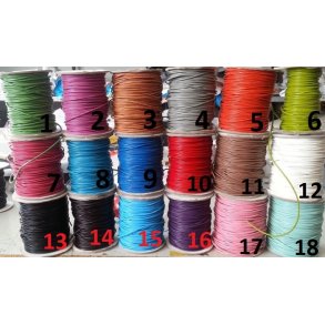 2mm okselæder snøre i 18 fv.