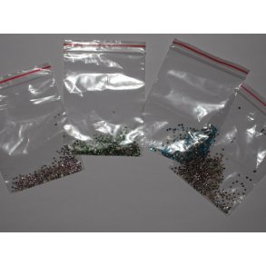 hotfix rhinsten, ss6, 2mm.288stk &aacute; pose, 12 farve.