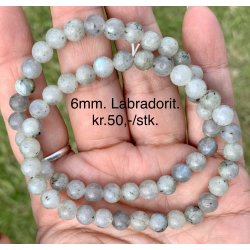 Labradorit armbnd. 4,6,8,10mm. 16-20cm. 