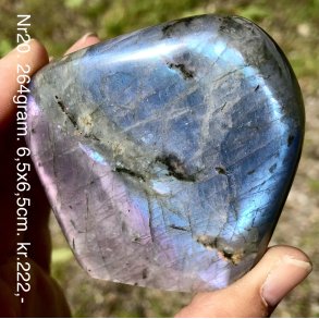 Labradorit pink/lilla flash Freeform-20