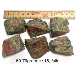 Natur r� unakit, 60-70gram. 