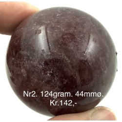 Jordbr kvarts kugle-2