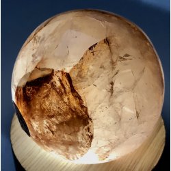 Hematoid kvarts / ild kvarts kugle-3