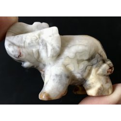 Crazy lace agat elefant. 3x5cm. 