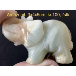 Amazonit elefant. 3x5cm. 
