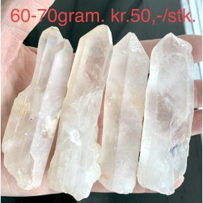 R bjergkrystal stav, 60-70gram. 