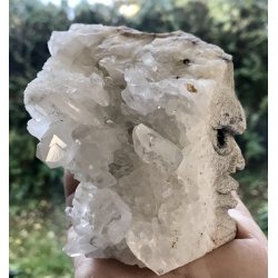 Krystal hoved. 584gram. 