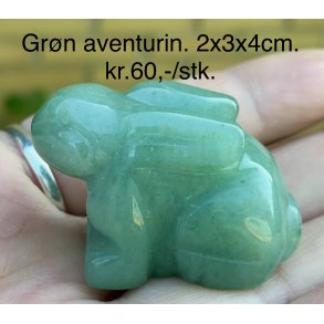 Grn aventurin. 2x3x4cm. 