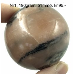 Pink zebra jaspis kugle-1