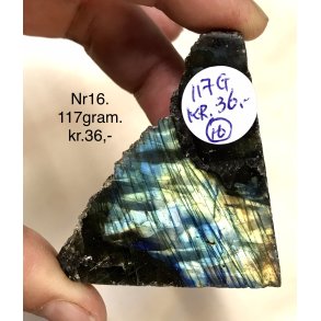 Labradorit 1/2 poleret og 1/2 r�-16