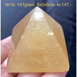 Honning calcit pyramide-10