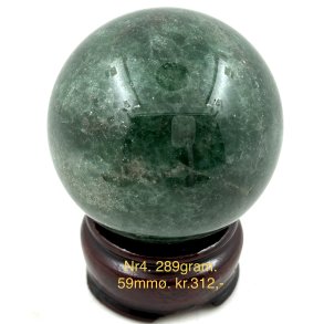 Grn jordbr kvarts kugle-4