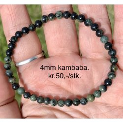 Kambaba armb�nd. 4,6,8mm perle. 16-20cm. Frit valg.