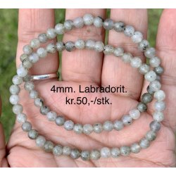 Labradorit armbnd. 4,6,8,10mm. 16-20cm. 