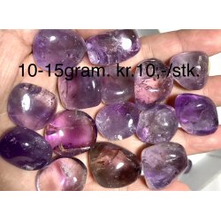 Lys ametyst lommesten. 10-15gram. 