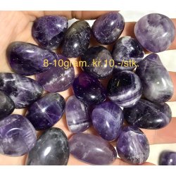 Ametyst lommesten. 8-10gram. 