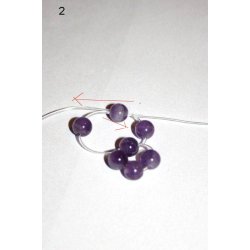 lilla krystal 6mm armb&aring;nd 1 