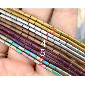 3x5mm hematite rr perler-23