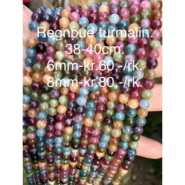 Turmalin regnbue 8mm