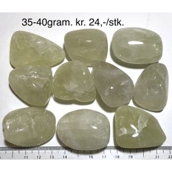 Lemon kvarts lommesten, 35-40gram. 