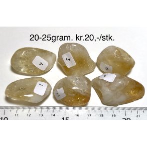 Citrin lommesten. 20-25gram. 