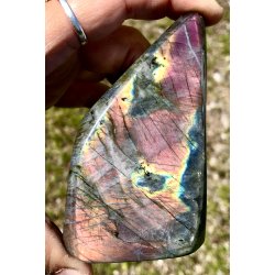 Labradorit pink/lilla flash Freeform-11