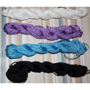 Knyttesnor 1,5 mm, Nylon, Bundt med 18 mtr.