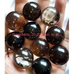 Sm rgkvarts kugle. 20-22gram. 