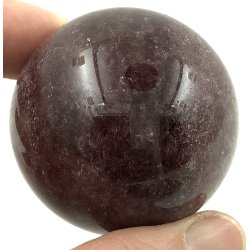 Jordbr kvarts kugle-2