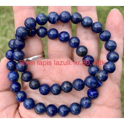 Lapis lazuli armb�nd. 4,6,8mm perle. 16-20cm. Frit valg.