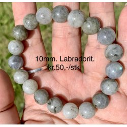 Labradorit armbnd. 4,6,8,10mm. 16-20cm. 