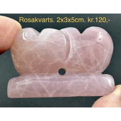 Rosakvarts. 2x3x5cm. 