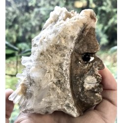 Krystal hoved. 427gram. 