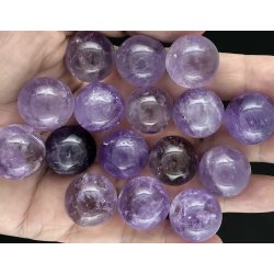 Ametyst sm kugle 9-10gram. 18mm. 