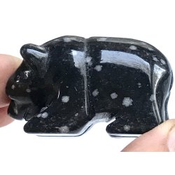 Snegfnug obsidian. 2x3x5cm. 