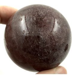Jordbr kvarts kugle-3