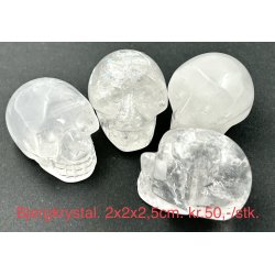 Bjergkrystal. 2x2x2,5cm. 
