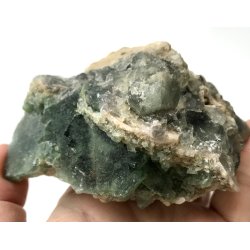 Grn flourit kubus klynge. 600gram. 