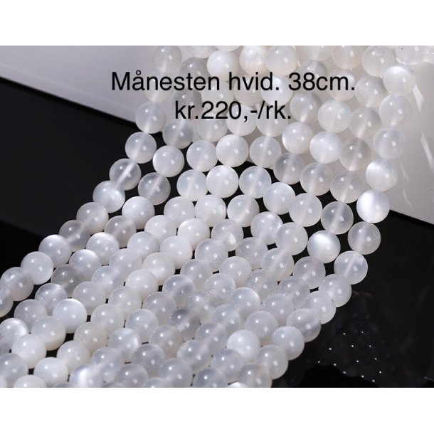 Mnesten hvid. 8mm. 