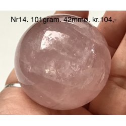Rosakvarts kugle-14
