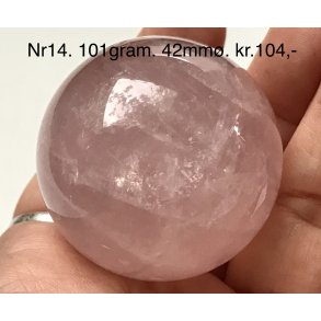 Rosakvarts kugle-14