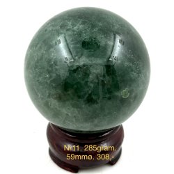 Grn jordbr kvarts kugle-11
