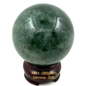 Grn jordbr kvarts kugle-11