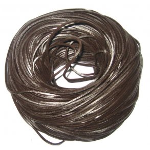 2,2mm firekant okselædersnøre-brun