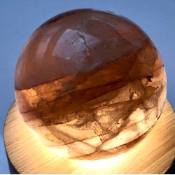 Hematoid kvarts / ild kvarts kugle-9