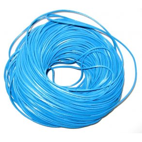 2,2mm firekant okselædersnøre-turkis