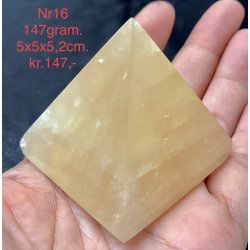 Honning calcit pyramide-16