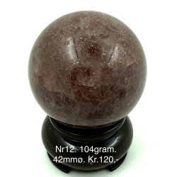 Jordb�r kvarts kugle-12