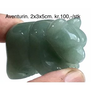 Grn aventurin. 2x3x5cm. 