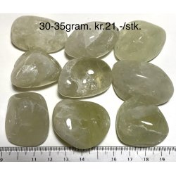 Lemon kvarts lommesten, 30-35gram. 